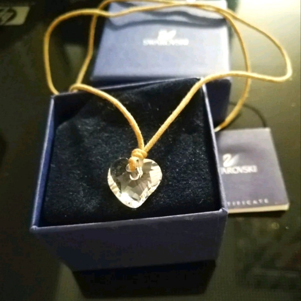 Swarovski Crystal heart pendant necklace